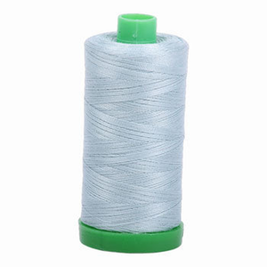 Aurifil embroidery thread spool in Bright Grey Blue (2847) - 40wt 1000m