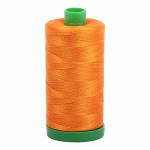 Aurifil embroidery thread spool in Bright Orange (1133) - 40wt 1000m