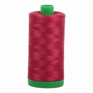 Aurifil embroidery thread spool in Burgundy (1103) - 40wt 1000m