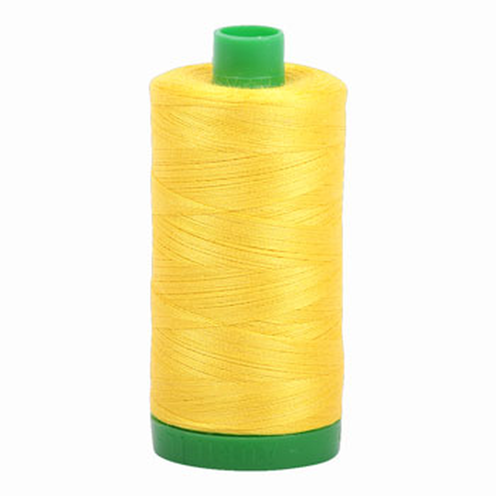 Aurifil embroidery thread spool in Canary (2120) - 40wt 1000m