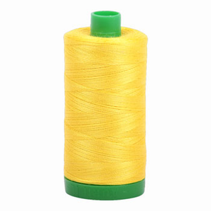 Aurifil embroidery thread spool in Canary (2120) - 40wt 1000m