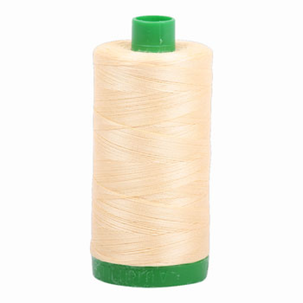 Aurifil embroidery thread spool in Champagne (2105) - 40wt 1000m
