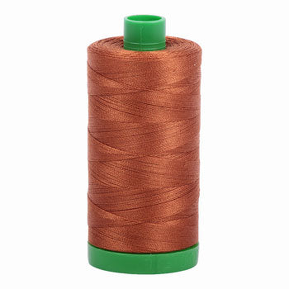 Aurifil embroidery thread spool in Cinnamon (2155) - 40wt 1000m