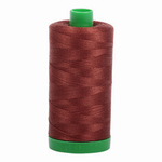 Aurifil embroidery thread spool in Copper Brown (4012) - 40wt 1000m