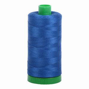 Aurifil embroidery thread spool in Dark Cobalt (2740) - 40wt 1000m