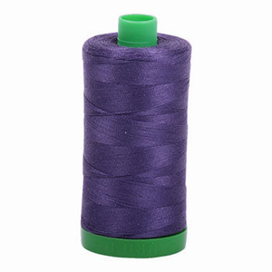 Aurifil embroidery thread spool in Dark Dusty Grape (2581) - 40wt 1000m