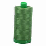 Aurifil embroidery thread spool in Dark Grass Green (5018) - 40wt 1000m