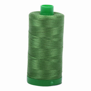 Aurifil embroidery thread spool in Dark Grass Green (5018) - 40wt 1000m