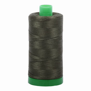 Aurifil embroidery thread spool in Dark Green (5012) - 40wt 1000m