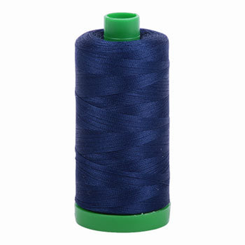 Aurifil embroidery thread spool in Dark Navy (2784) - 40wt 1000m
