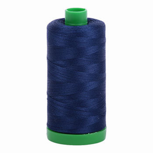 Aurifil embroidery thread spool in Dark Navy (2784) - 40wt 1000m