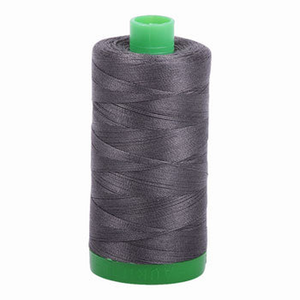 Aurifil embroidery thread spool in Dark Pewter (2630) - 40wt 1000m
