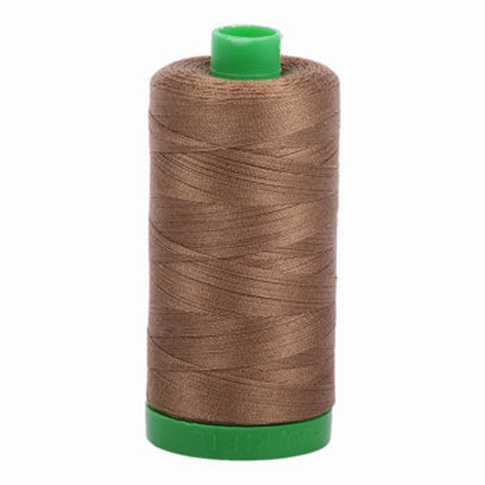 Aurifil embroidery thread spool in Dark Sandstone (1318) - 40wt 1000m