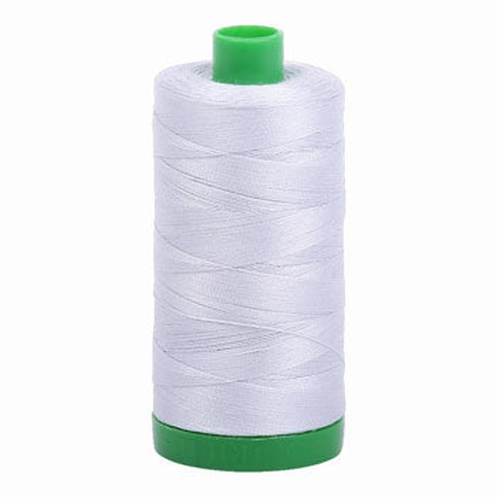 Aurifil embroidery thread spool in Dove (2600) - 40wt 1000m