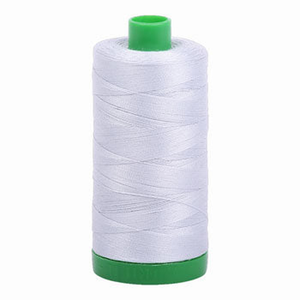 Aurifil embroidery thread spool in Dove (2600) - 40wt 1000m