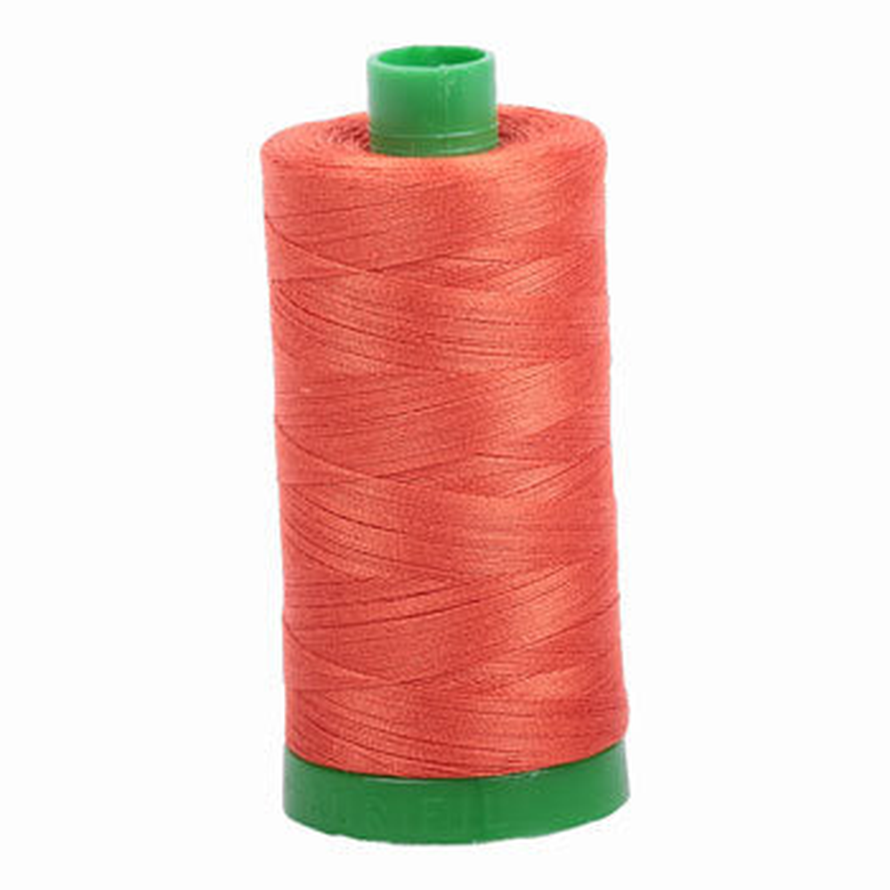Aurifil embroidery thread spool in Dusty Orange (1154) - 40wt 1000m