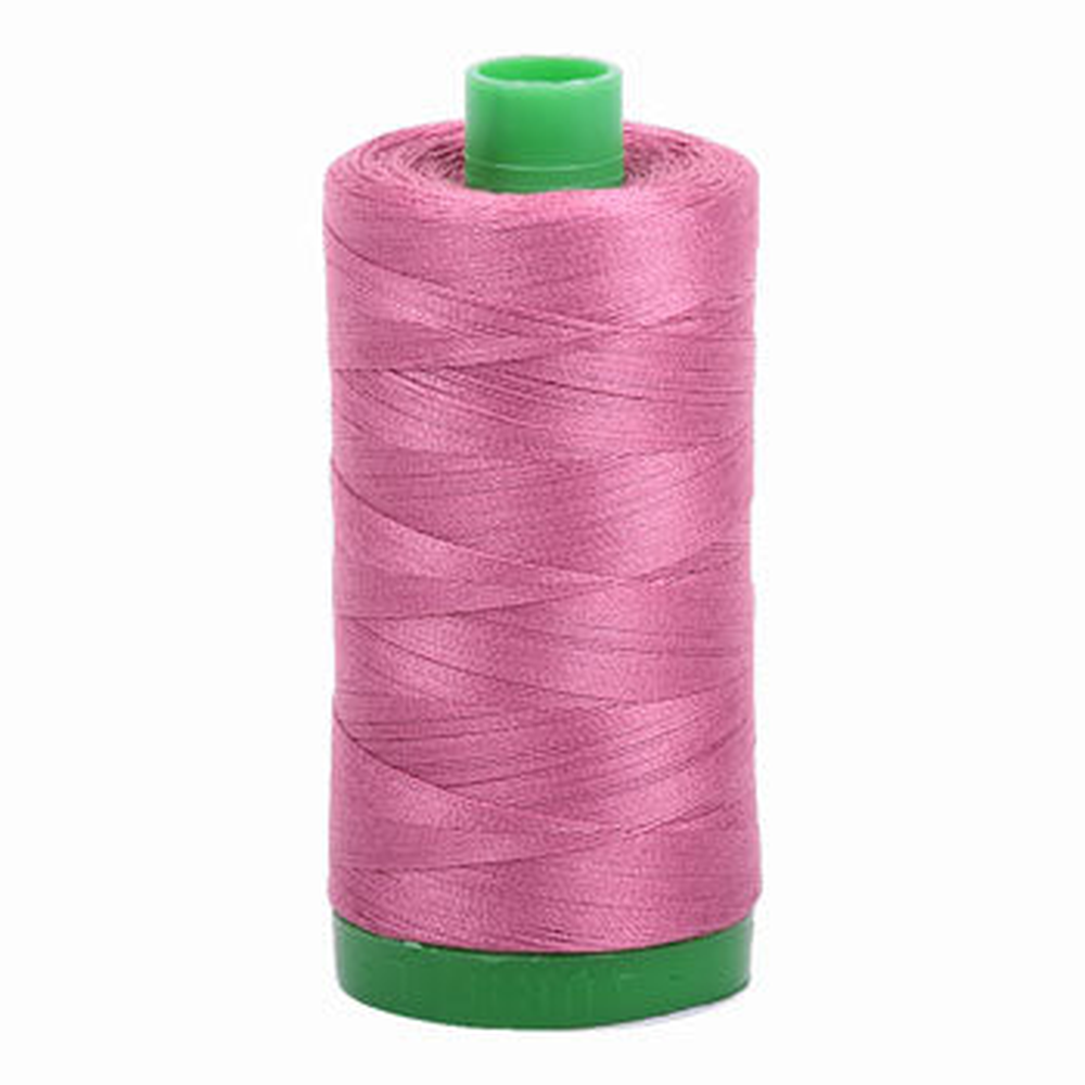 Aurifil embroidery thread spool in Dusty Rose (2452) - 40wt 1000m