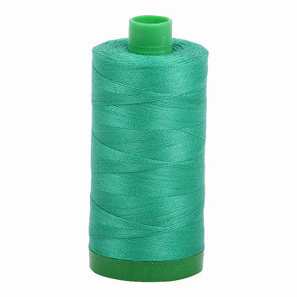 Aurifil embroidery thread spool in Emerald (2865) - 40wt 1000m