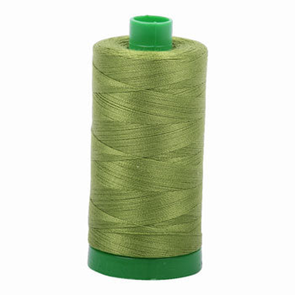 Aurifil embroidery thread spool in Fern Green (2888) - 40wt 1000m