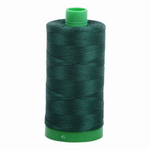 Aurifil embroidery thread spool in Forest Green (4026) - 40wt 1000m
