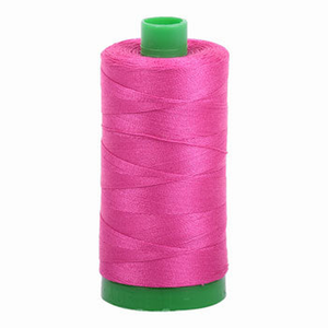 Aurifil embroidery thread spool in Fuchsia (4020) - 40wt 1000m