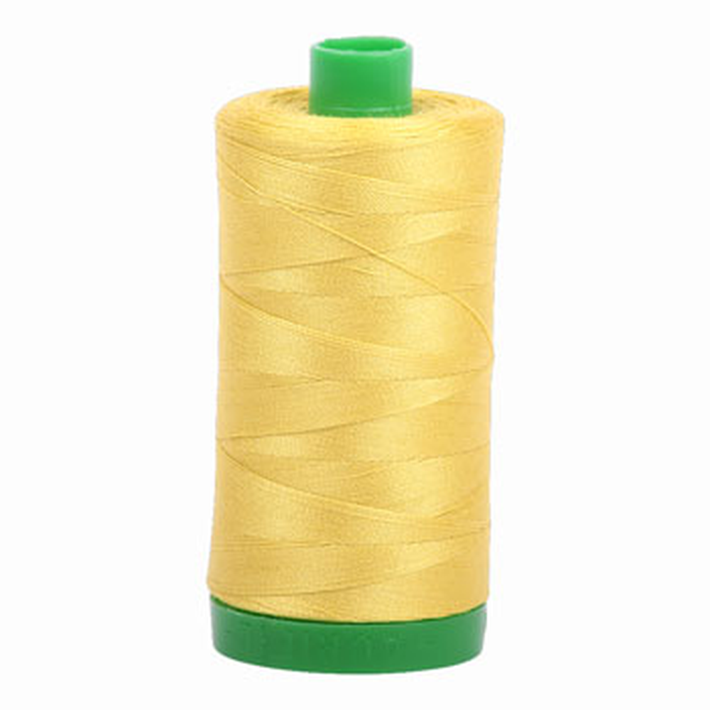 Aurifil embroidery thread spool in Gold Yellow (5015) - 40wt 1000m