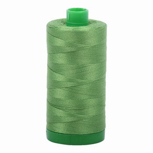 Aurifil embroidery thread spool in Grass Green (1114) - 40wt 1000m