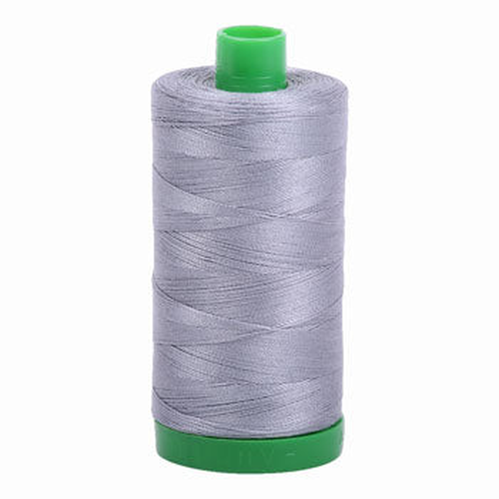 Aurifil embroidery thread spool in Grey (2605) - 40wt 1000m