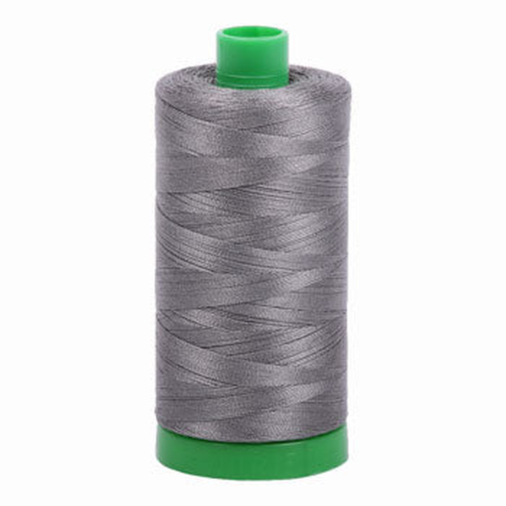 Aurifil embroidery thread spool in Grey Smoke (5004) - 40wt 1000m