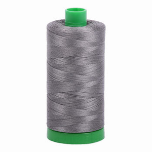 Aurifil embroidery thread spool in Grey Smoke (5004) - 40wt 1000m
