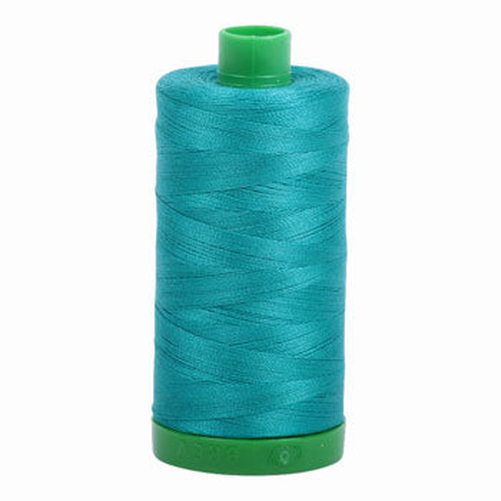 Aurifil embroidery thread spool in Jade (4093) - 40wt 1000m
