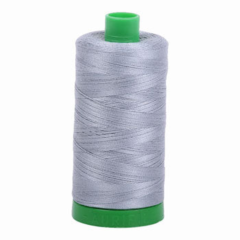 Aurifil embroidery thread spool in Light Blue Grey (2610) - 40wt 1000m