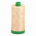 Aurifil embroidery thread spool in Light Caramel (6001) - 40wt 1000m