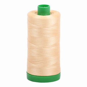 Aurifil embroidery thread spool in Light Caramel (6001) - 40wt 1000m