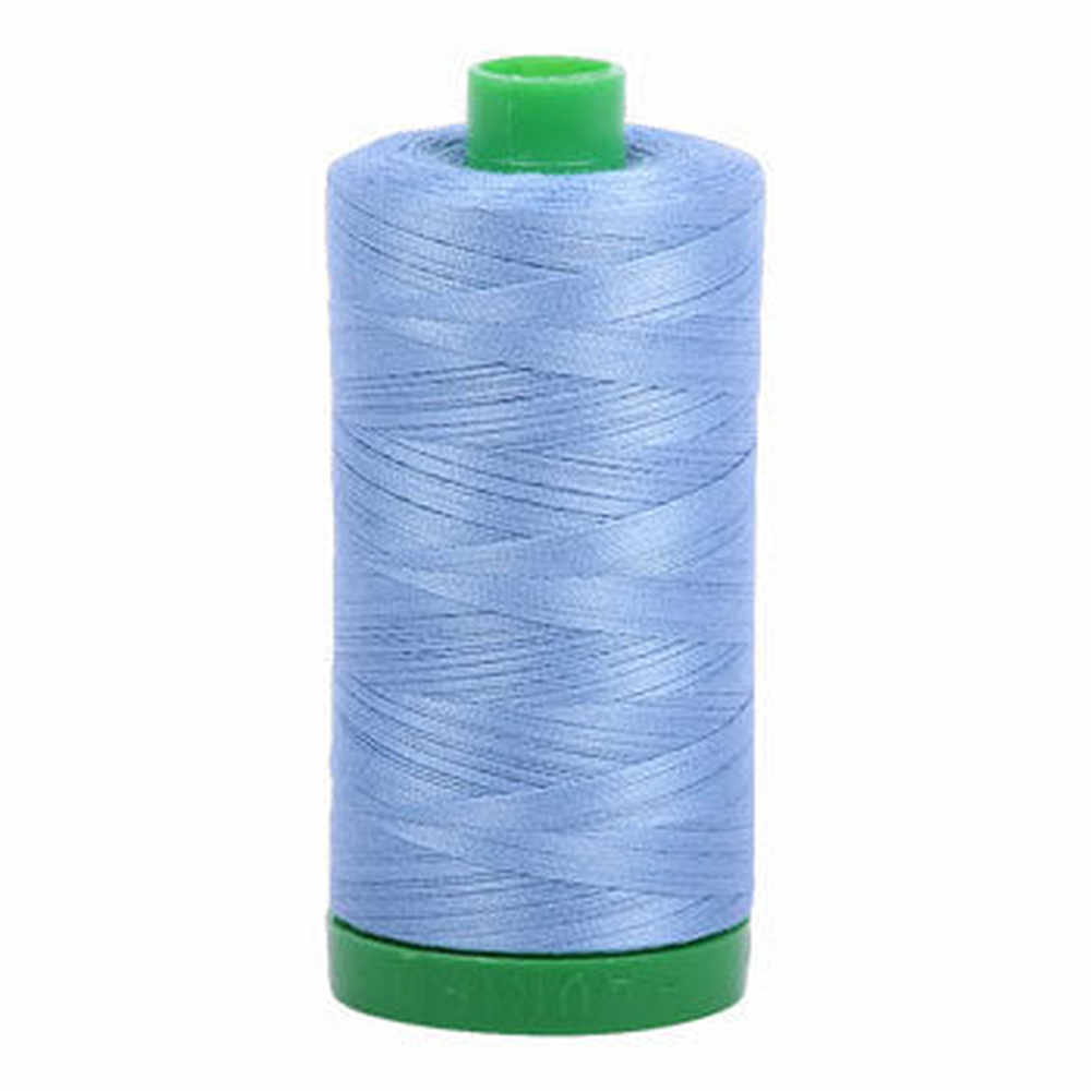 Aurifil embroidery thread spool in Light Delft Blue (2720) - 40wt 1000m