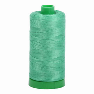 Aurifil embroidery thread spool in Light Emerald (2860) - 40wt 1000m