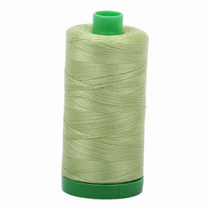 Aurifil embroidery thread spool in Light Fern (2882) - 40wt 1000m