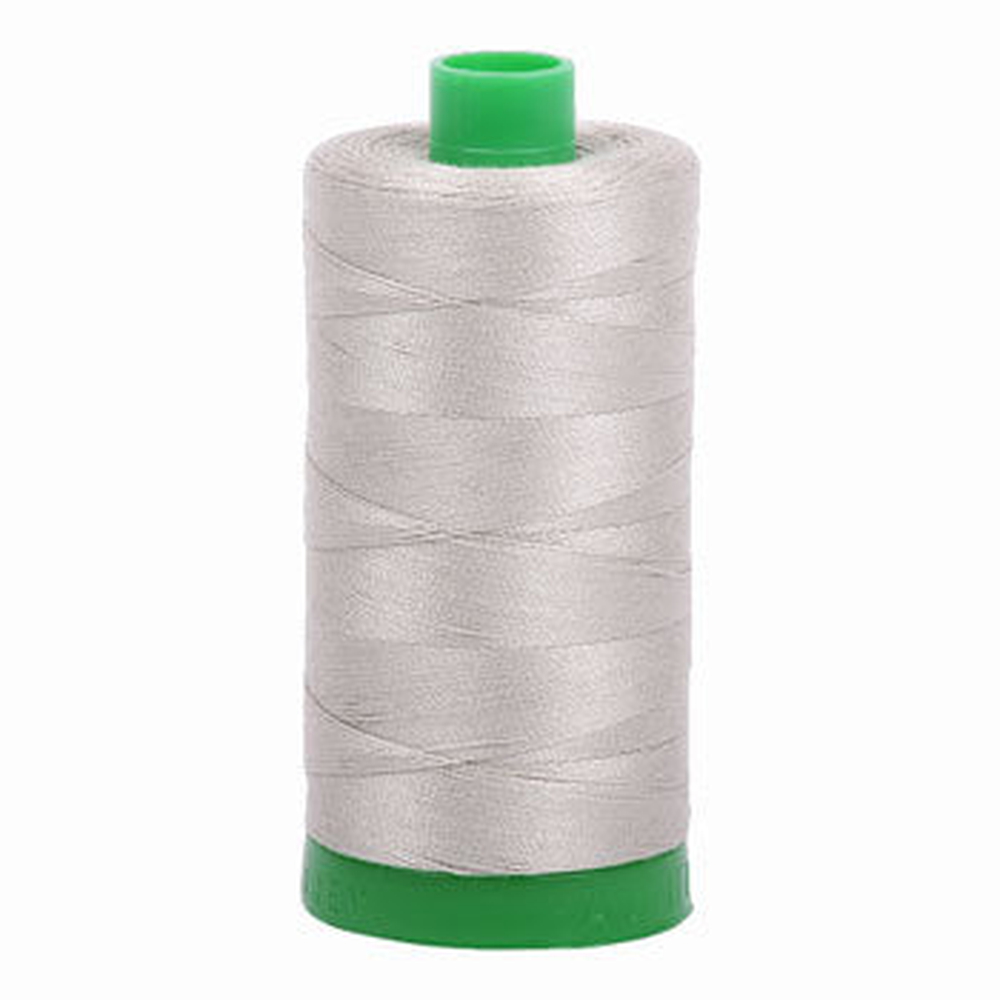 Aurifil embroidery thread spool in Light Grey (5021) - 40wt 1000m