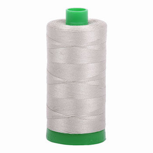 Aurifil embroidery thread spool in Light Grey (5021) - 40wt 1000m
