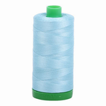 Aurifil embroidery thread spool in Light Grey Turquoise (2805) - 40wt 1000m