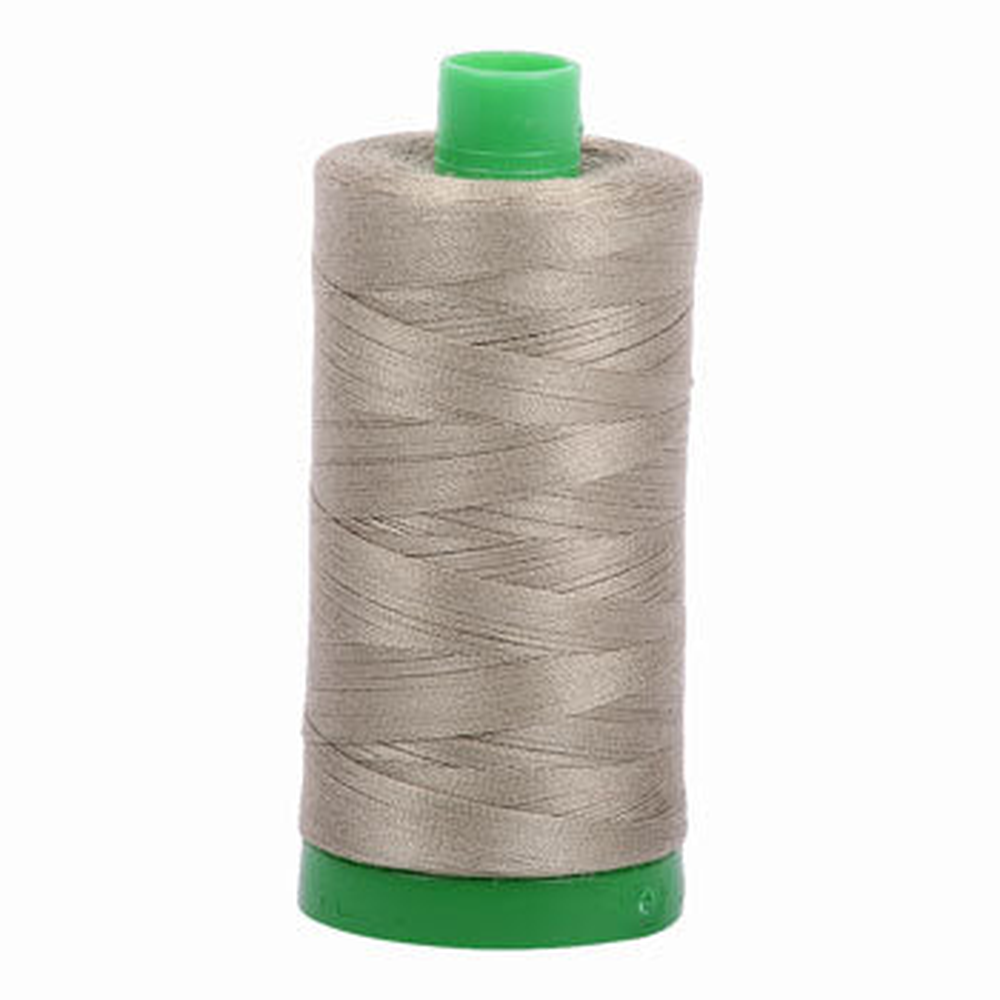 Aurifil embroidery thread spool in Light Kakhy Green (2900) - 40wt 1000m