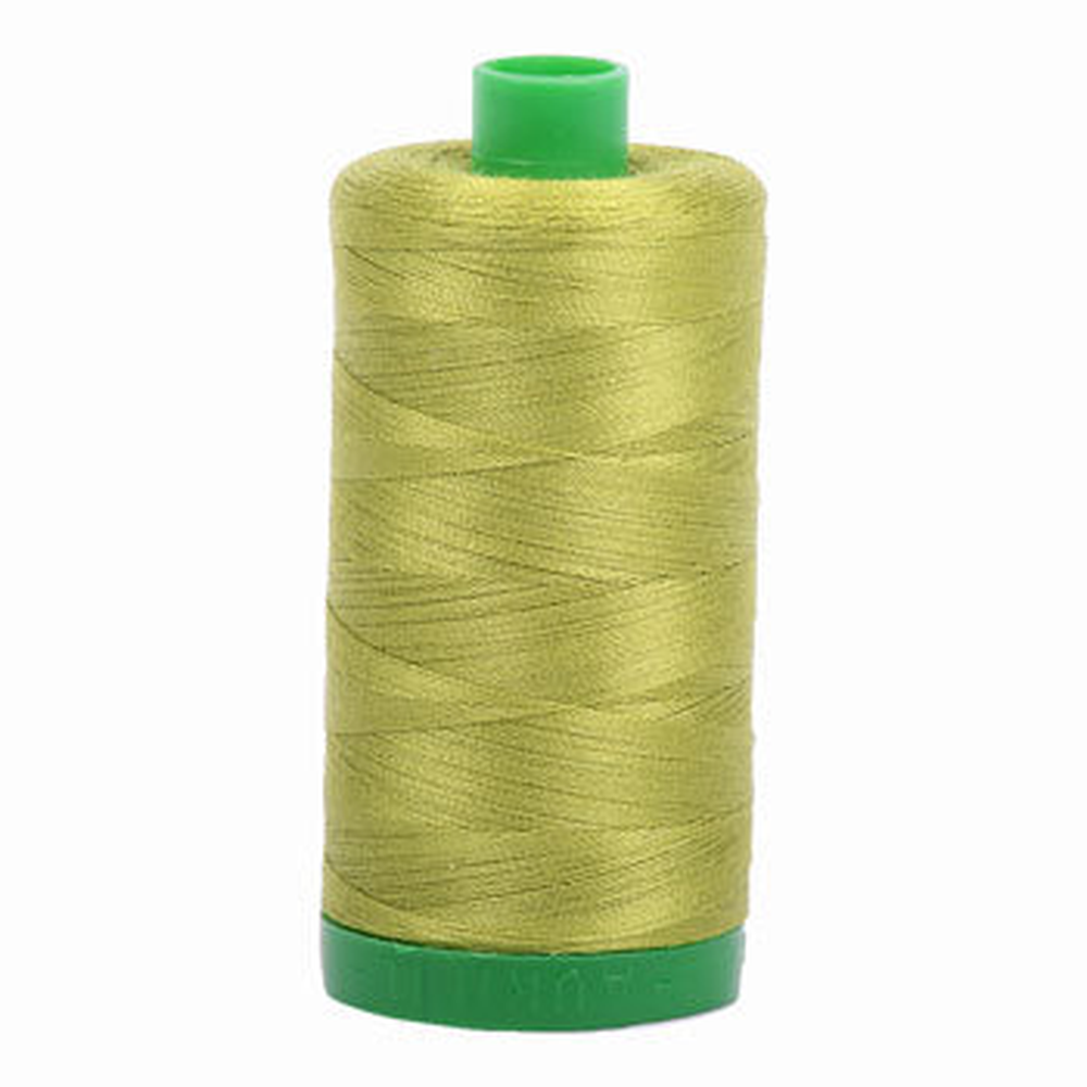 Aurifil embroidery thread spool in Light Leaf Green (1147) - 40wt 1000m