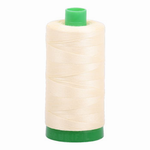 Aurifil embroidery thread spool in Light Lemon (2110) - 40wt 1000m
