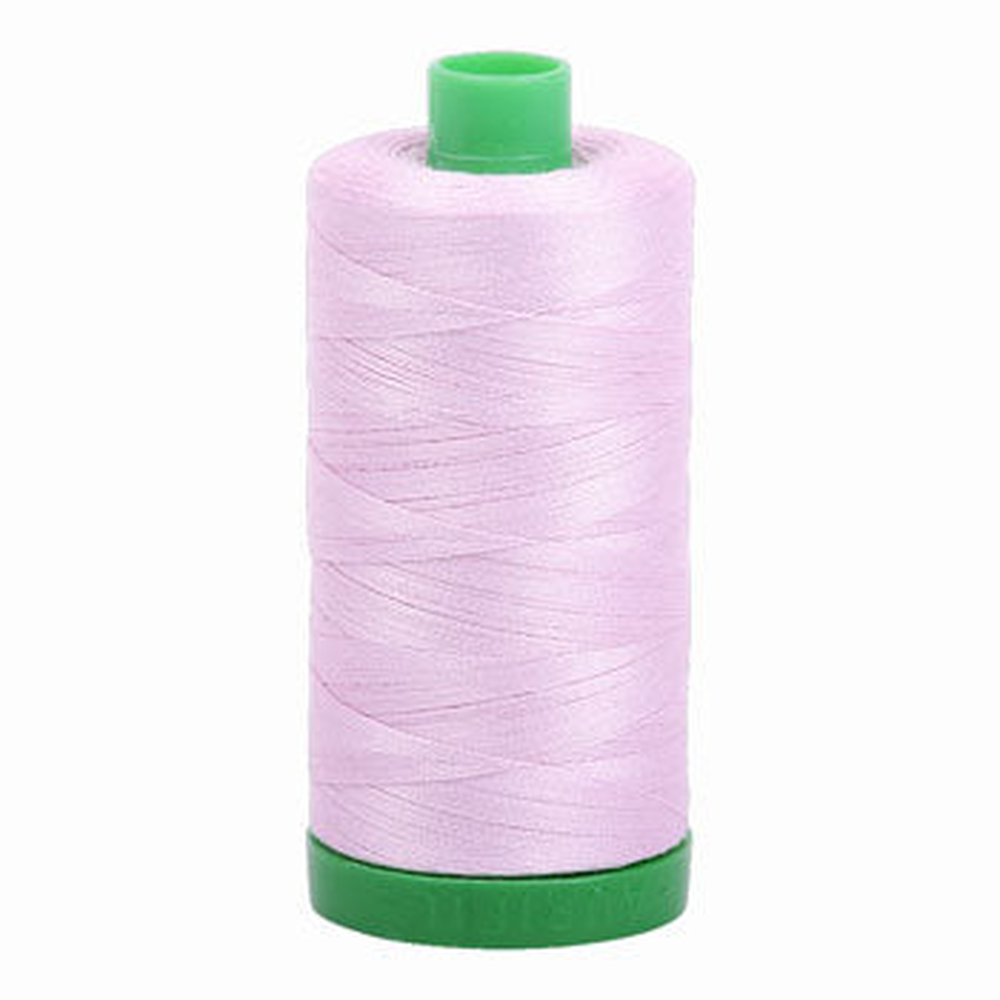 Aurifil embroidery thread spool in Light Lilac (2510) - 40wt 1000m