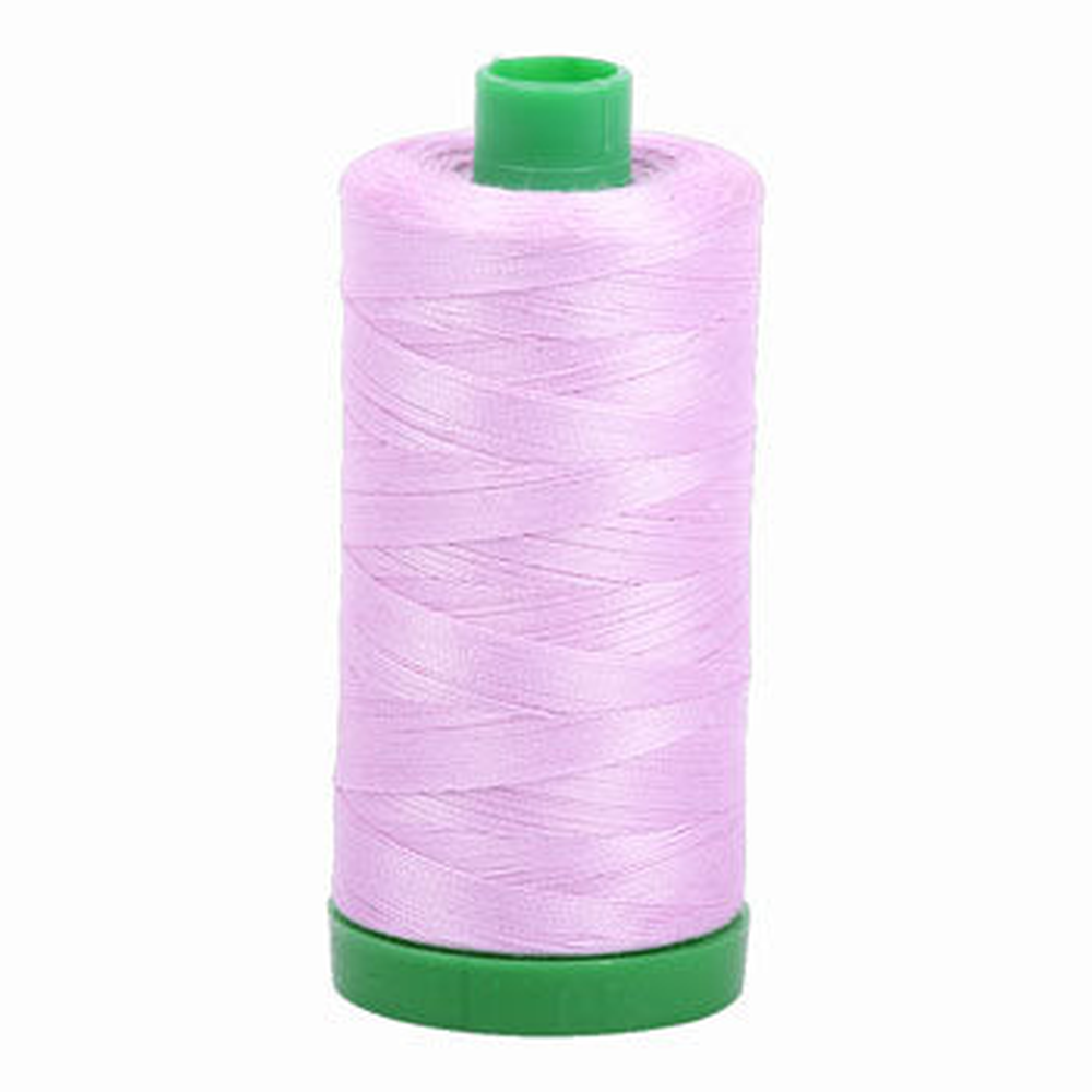 Aurifil embroidery thread spool in Light Orchid (2515) - 40wt 1000m