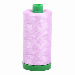 Aurifil embroidery thread spool in Light Orchid (2515) - 40wt 1000m