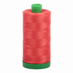 Aurifil embroidery thread spool in Light Red Orange (2277) - 40wt 1000m