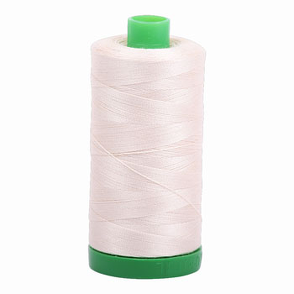 Aurifil embroidery thread spool in Light Sand (2000) - 40wt 1000m
