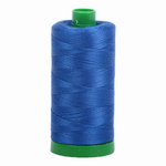 Aurifil embroidery thread spool in Medium Blue (2735) - 40wt 1000m