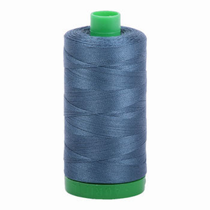 Aurifil embroidery thread spool in Medium Blue Grey (1310) - 40wt 1000m